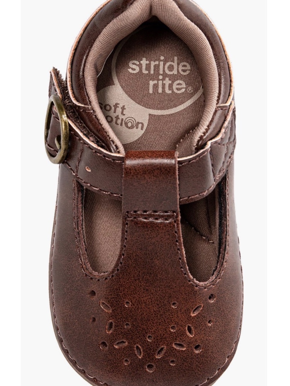Stride Ride Soft Motion Mini Mara T-Strap Shoes- Color: Cedar- Size 4 M - Picture 3 of 13